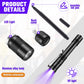 Tegeme 12 Invisible Ink Pen Set 6 Invisible Marker 6 Mini UV Flashlights Black Light Markers Disappearing Ink Pen for Secret Not