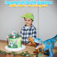Fun Express Foam Dinosaur Hats for Kids - Set of 12 - Birthday Party Hats, Halloween Costume and Play