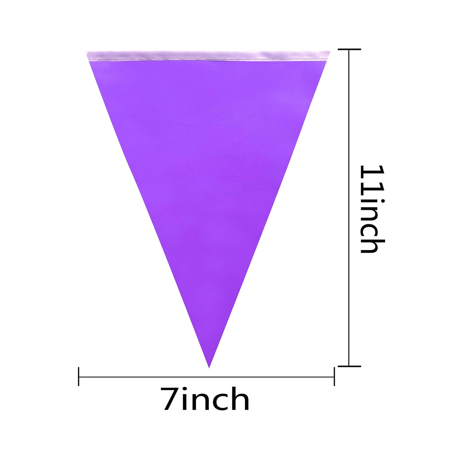 Tsmd Solid Purple Pennant Banners Flags String Diy Bunting Flags,Party Decorations For Grand Opening,Kids Birthday,Party Events