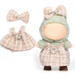 AICase for Labubu Clothes/for Labubu Outfits Clothes Set for 17cm Lububu Doll 2 Piece Set enhanced elegant Chic Dress Clothing for LA BUBU  Girls Stylish Adorable Dolls Clothes Accessories (No Doll)_01