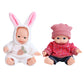 Onest 2 Sets 6 Inch Dolls Cute Baby Doll Include 2 Pieces Baby Mini Dolls, 2 Sets Handmade Doll Clothes