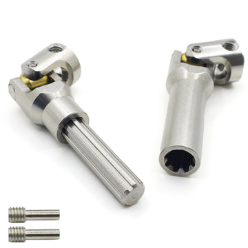 Raflot Drive Shaft Stainless Steel Heavy-Duty Driveshafts for 1/10 RC Car Crawler Axial SCX10 90046 AXI03007 TRX4 Redcat Gen8(75