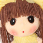 Tvoip Tulle Skirt Princess Plush Toy Phial Dolls Children Girls Doll Cute Little Girl Dolls, 18 Inch (Yellow)