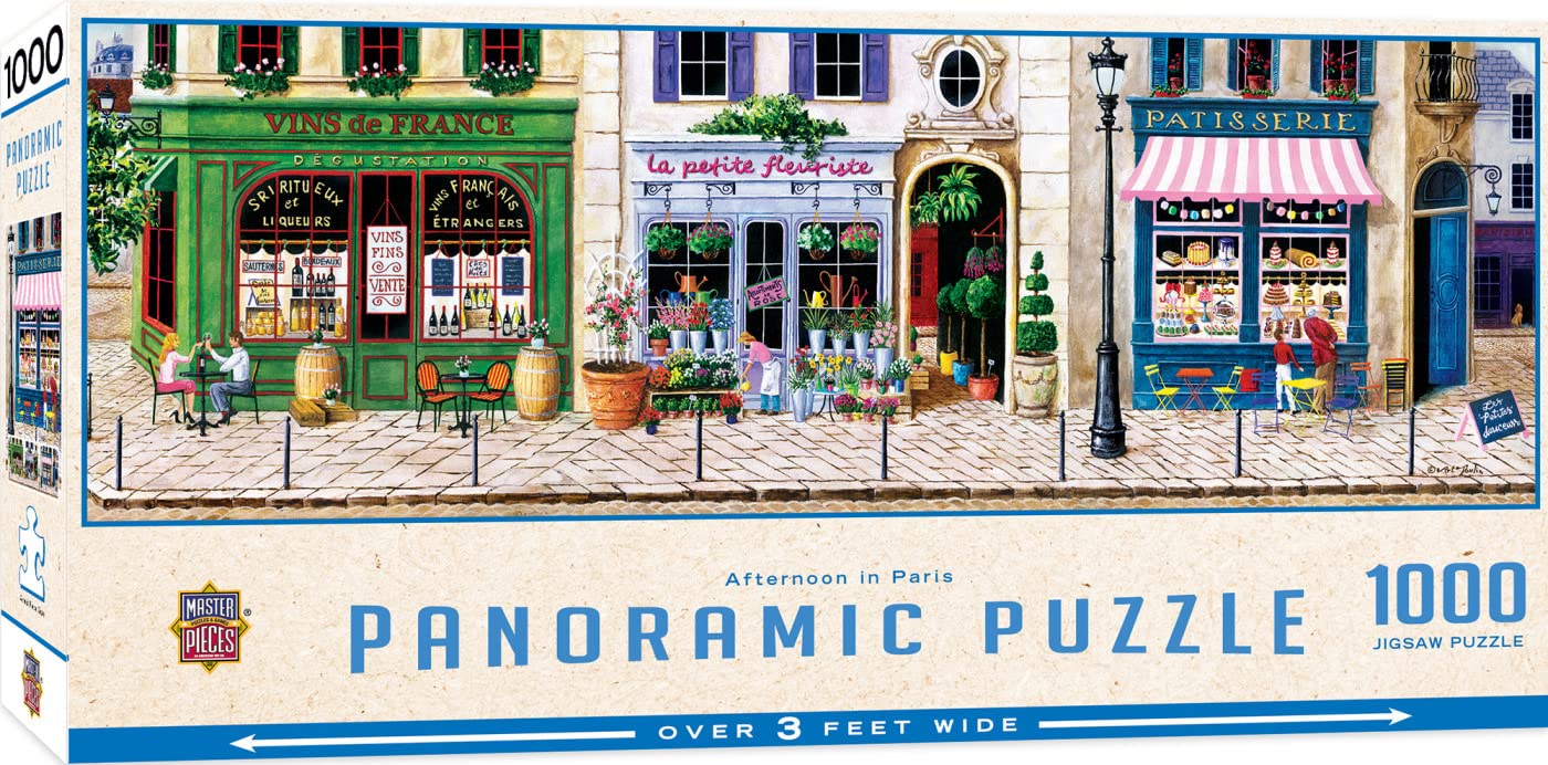 MasterPieces 1000 Piece Jigsaw Puzzle for Adults, Family, Or Youth - Afternoon in Paris - 13x39