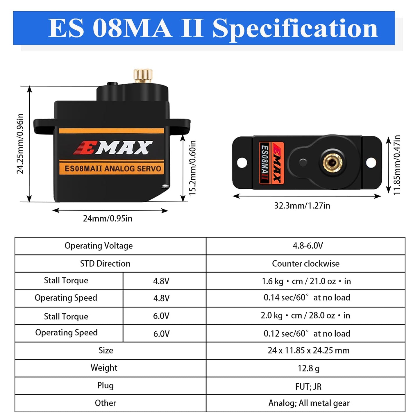 Hawk'S Work Micro Servo 9G, Metal Geared Motor Kit For Robot Arm Rc Plane Helicopter Car Boat, Stem & Raspberry Pi Project (Emax