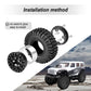 Hobbypark 1.0 Beadlock Wheels And Tires Metal Micro Crawler Tires W/Wheel Spacers Offset For 1/24 Rc Crawler Car Axial Scx24 Axi
