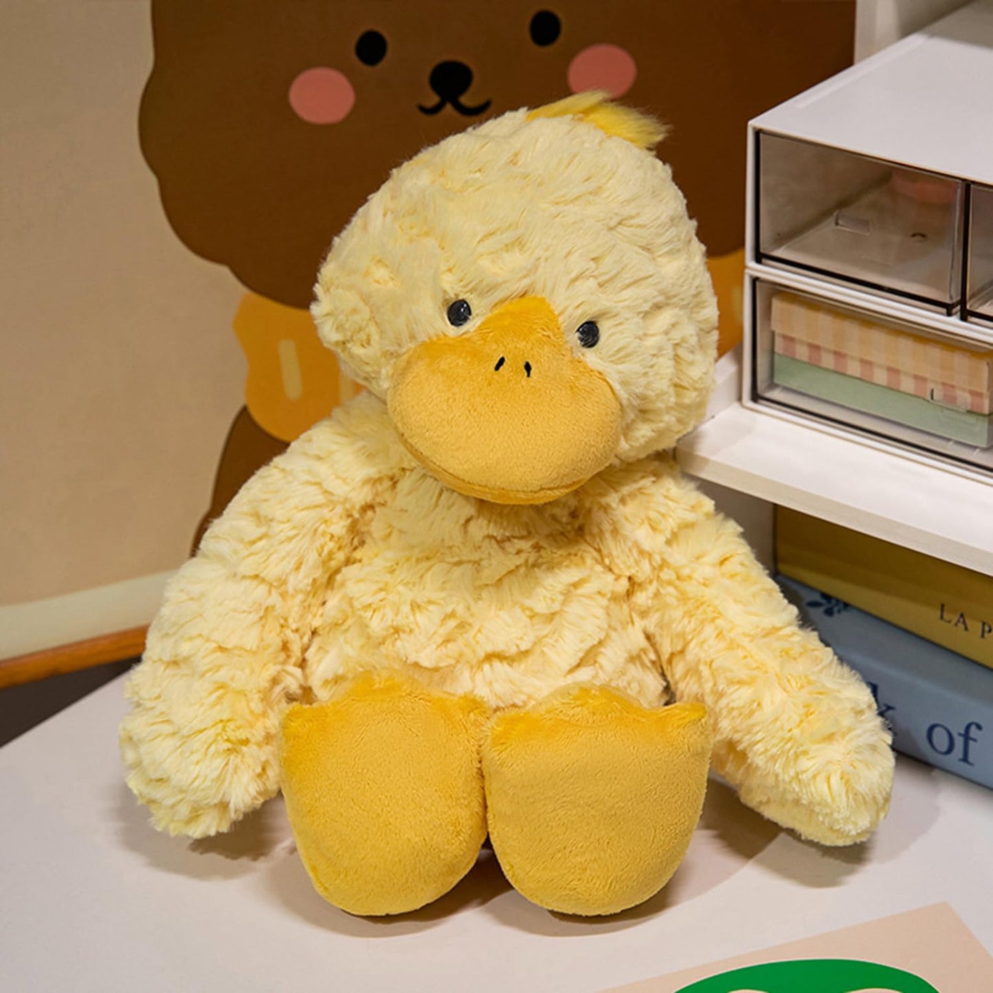TONGSONG Plush Yellow Duck Stuffed Animal - 12.6 Inch Soft Plush Toy for Kids and Lovers