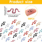 WOZADU 300 PCS Tiny Snakes for Crafts Mini Resin Snakes Dollhouse Miniatures Mini Animals for Fairy Garden Micro Landscaping Decoration
