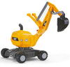 Rolly Toys CAT Construction Ride-On 360-Degree Excavator Digger, Large, Yellow, Model 421015, Ages 3+