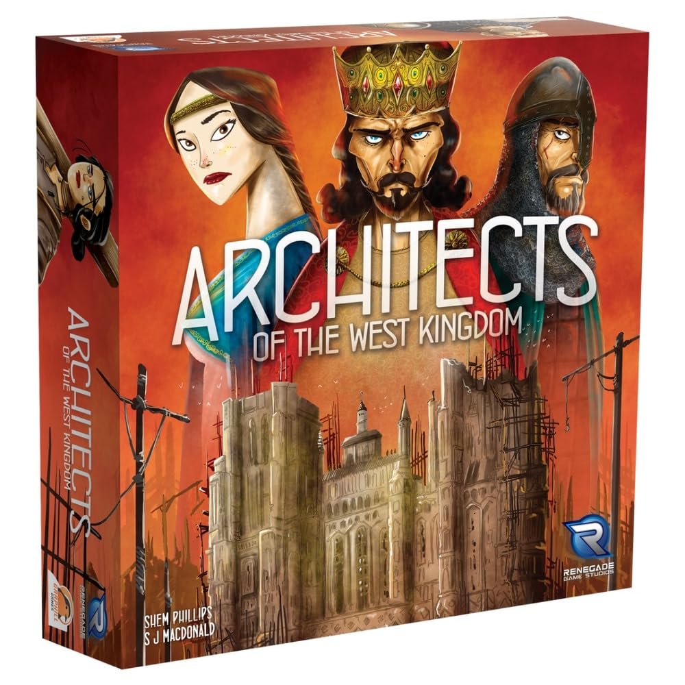 Renegade Game Studios Architects of the West Kingdom Board Game for 1-5 Players, Aged 12+, Cardboard, Multicolor, Model RGS-00819