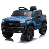 Enyopro 12V Licensed Chevrolet Silverado Ride On Truck Car, Kids Boys And Girls Electric Car Battery Powered Electric Vehicle With Parent Remote Control, Music Player, Led Lights, 3 Speeds, Blue