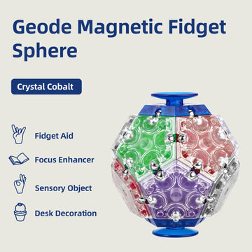 Aiqi 14-Piece Set Magnetic Fidget Sphere Pentagons - Building Blocks Magnetic Stress Relief Desk Magnet Toys For Relaxation And