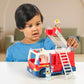 Bluey Firetruck Toy with Exclusive Firefighter Bingo & Bob Bilby Figures, Multicolor, Model 17610, Includes Sticker Sheet