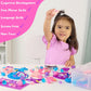 Sensationally OT Unicorn Sensory Dough Kit (3 Jars) Non-Toxic Dough with Unicorn Cutters, Charms, Rainbow, Pom Poms, Diamonds, G