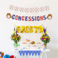 Baseball Party Supplies Concessions Banner - Sports/Baseball Themed First Birthday Party Decorations Favors