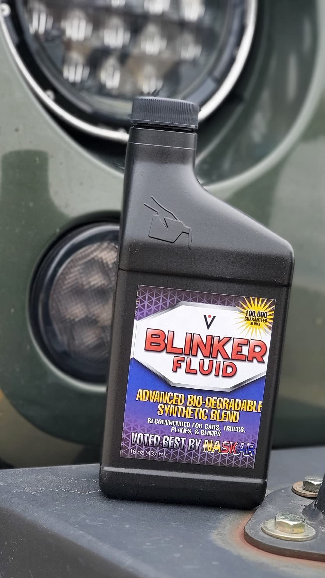 Vinz Advanced Blinker Fluid | A Hilarious Gag Gift For Any Car Enthusiast | +100,000 Blinks | 16 Oz Empty Bottle