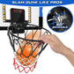 Indoor Basketball Hoop For Kids, Mini Basketball Hoop With Double Electronic Scoreboard And Led Light, Over The Door Basketball Gifts Toys For 5 6 7 8 9 10 11 12 Year Old Boys (East Blue)