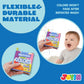 Joyin 12 Pcs Bath Books, Nontoxic Fabric Soft Crinkly Cloth Books, Waterproof, Bathtub Pool And Early Education First Toys For Infant Newborn Baby Toddlers Kids Birthday Gifts