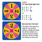 InPrimeTime 24 Game Two Pack - 48 Single & Double Digit Cards, Cardstock, Assorted Colors, Model 33956 and 39956, Includes Tips Sheet