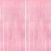 2 Pack 3.3 * 8.3 ft Foil Curtain Metallic Tinsel Fringe Curtains Photo Booth Props Backdrop for Birthday Wedding Engagement Baby