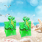 PENTA ANGEL Swim Arm Floats - Inflatable Cartoon Dinosaur Arm Bands for Kids, PVC, Multicolor, 2Pcs, Perfect for Summer Pool Parties