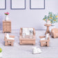 23 Pieces Dollhouse Mini Furniture Decoration Set Diy Accessories Including Dining Room Sitting Living Bedroom Toys For Baby Chi