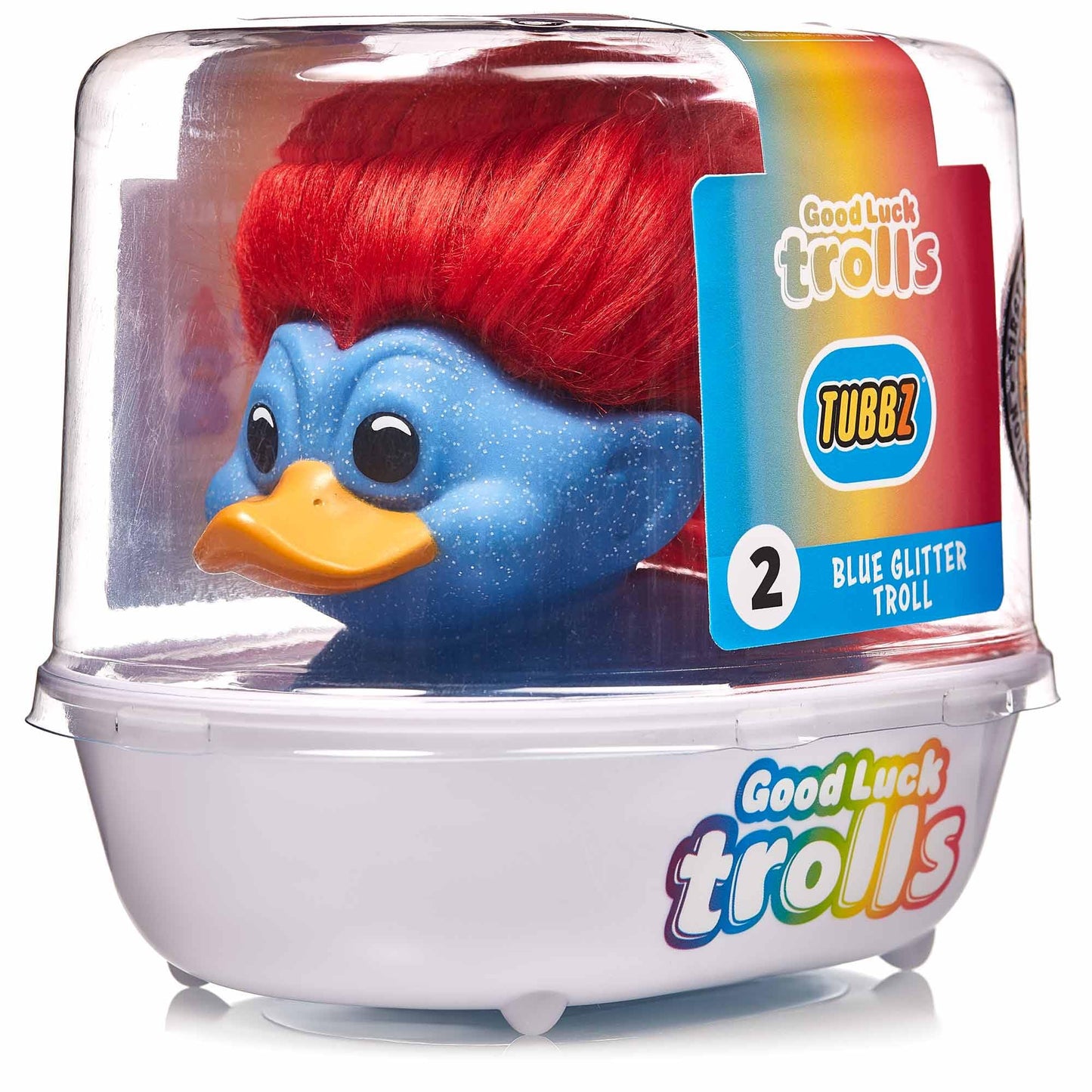 Tubbz First Edition Blue Glitter Troll Collectible Vinyl Rubber Duck Figure - Official Trolls Merchandise - Tv, Movies & Video Games
