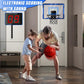 Basketball Hoop Indoor For Kids, Over The Door Basketball Hoops With Led Lighting & Audio Scoreboard, Mini Basketball Hoop Baske