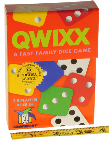 Deluxe Games And Puzzles Qwixx Dice Game, 2 Replacement Scoresheet Packs, Red Velvet Drawstring Pouch, Bundled Items
