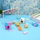 Sotogo 22 Pieces Doll Housework Cleaning Supplies Miniature Mini Dollhouse Accessories Dollhouse Furniture Decoration Accessorie