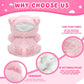 HENGSHI Cute Husky Stuffed Animal Wearing Pink Pig Outfit 7.5 Inch Soft Plush Dog Toy  Fun and Funny Gift Idea for Children and Dog Lovers.(Pig)