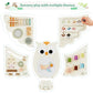 Beright Owl Activity Wall Busy Board Panels, Montessori Sensory Toys, Toddler Learning Activity Center, Perfect For Toddler Playroom & Children'S Daycare, White