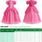 Kids Pink Costume For Girls Dress Up With Crown Gloves Wand Earrings - Pink Dress For Girls 8-9 Years