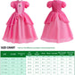 Princess Peach Costume For Little Girl'S Dress Up With Crown Gloves Wand Earrings - Princess Peach Dress For Kids 3T 4T