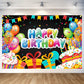 Balloon Cake Birthday Paty Backdrop Balloon Cake Happy Birthday Banner Balloon Cake Photography Background For Home Decorations