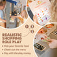 Tiny Land Wooden Play Food Sets for Kids Kitchen - 100% Wood 43 Pieces Kids Toy Food for Toddlers 3+ Year Old, Pretend Food Play