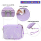 Supmay Hard Carrying Case for RG406V/RG405V Game Console, Leather, Purple, Includes Zipper Pocket for Accessories, Model M21ZZ-01