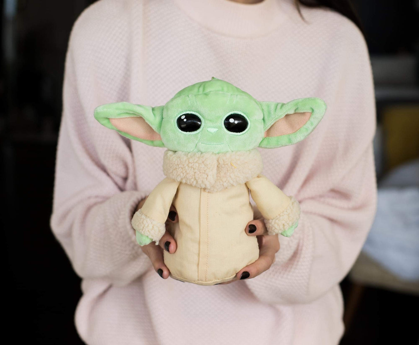 Star Wars: The Mandalorian The Child 8-Inch Small Plush Toy With Pocket Zipper | Baby Yoda Plush Clip-On Doll | Super Soft Stuffed Animals Plushie