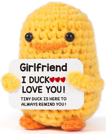 Mbl Birthday Gifts For Girlfriend Her - I Dcuk Love You, Handmade Crochet Cute Duck For Women Girlfriend Birthday Valentines Val
