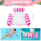 Pool Floats, 2 Pack Inflatable Pool Floats Hammock, Swimming Pool Float Adult Inflatable Water Hammock,Multi-Purpose Pool Hammock (Saddle, Lounge Chair, Hammock, Drifter) For Adults Vacation