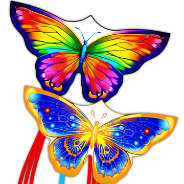 2 Pack Kites For Kids-Small Butterfly Kite For Kids Ages 8-12 Easy To Fly, Beach Kites For Beach Park Outdoor Activities, Gifts