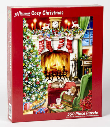 Vermont Christmas Company Cozy Christmas Jigsaw Puzzle 550 Piece