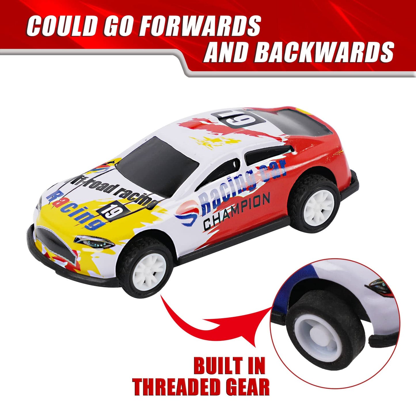 2.7 Inch Pull Back Cars Toys Set, 24 Pack Friction Power Alloy Casting Car Mini Race Car, Suitable For Toddler 3 4 5 6 Year Old