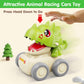 MOONTOY Baby Car Dinosaur Toys for 1 2 Year Old Boy Press and Go Cars for Toddlers 1-3, Push Go Dino Cars Toddler Toys Age 1-2 0