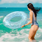 Polita Pool Float, Pool Floats Kids Summer Glitter Pool Tube With Confetti,Tube Pool Toys Beach Party, Transparent Inflatable Floating Tubes For Adults And Kids (6Pcs)