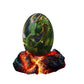Acocofe Dragon Egg,Lava Dragon Eggs With Luminous Base Ornaments,Handmade Sculpture Resin Crystal Dragon Souvenir,Dragon Egg Orn