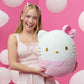Squishmallows Original 14-Inch Plush - 50th Anniversary Pink Hello Kitty, Model SQSN00701, Soft Polyester Toy