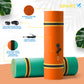 Sowkt 18 X 6 Feet Lily Pad Extra Large Floating Mat For Lake And Boating - Giant Floating Water Pad (Orange/Black/Green)