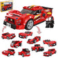 Spindoo 217 Pcs Pull Back Car Building Blocks Set  Stem Construction Kit With Racing Car, Police Bike, Helicopter & House | Edu