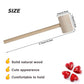 18 Pcs Mini Wooden Hammers Toy For Kids, Natural Wood Breakable Heart Hammers For Chocolate